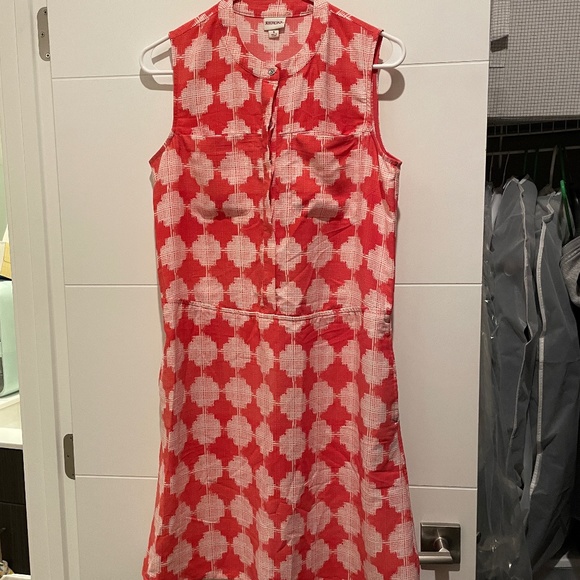 MERONA Geometric Summer One Piece Dress sleeveless shirt top vintage print SMALL - Picture 1 of 7